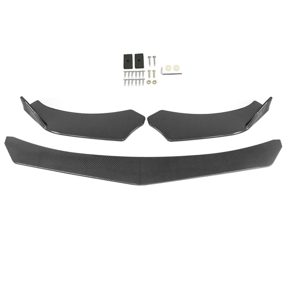 4PCS Universal Front Bumper Lip Body Kit Spoiler For Universal Model