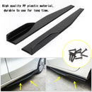 Universal Pair 86cm Car Gloss Black Side Skirts Rocker Splitters Diffuser Winglet Wings-4