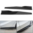 Universal Pair 86cm Car Gloss Black Side Skirts Rocker Splitters Diffuser Winglet Wings-1