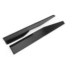 Universal Pair 86cm Car Gloss Black Side Skirts Rocker Splitters Diffuser Winglet Wings-10