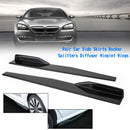 Universal Pair 86cm Car Gloss Black Side Skirts Rocker Splitters Diffuser Winglet Wings-3