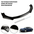Universal Car Front Bumper Lip Body Kit Splitter Diffuser Protector Black White-4