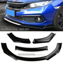 Universal Car Front Bumper Lip Body Kit Splitter Diffuser Protector Black White-1