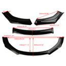 Universal Car Front Bumper Lip Body Kit Splitter Diffuser Protector Black White-2
