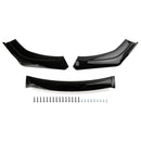 Universal Car Front Bumper Lip Body Kit Splitter Diffuser Protector Black White-8