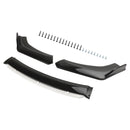 Universal Car Front Bumper Lip Body Kit Splitter Diffuser Protector Black White-6