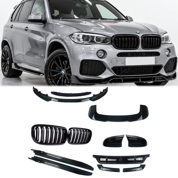 2013-2019 BMW X5 F15 Kit carrosserie Grille Miroir Diffuseur arrière Séparateur avant