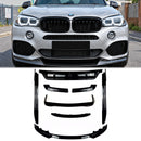 Gloss Black Body Splitter Spoiler Diffuser Skirt Fit BMW X5 F15 M Sport 2013-2019-1