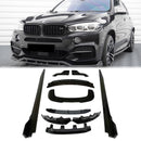 BMW F15 X5 M 2013-2019 Kit de carrocería Difusor trasero delantero Alerón de falda lateral-1