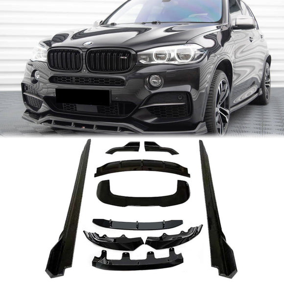 BMW F15 X5 M 2013-2019 Kit de carrocería Difusor trasero delantero Alerón de falda lateral