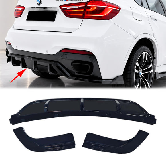 Kit corpo diffusore posteriore per labbro anteriore splitter BMW X6 F16 2013-2019