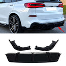 BMW X5 G05 2019-2022 Body Kit Splitter anteriore Labbro Diffusore posteriore Gonna Nera-4
