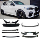 2019-2022 BMW X5 G05 Body Kit Front Splitter Lip Rear Diffuser Skirt Black-1
