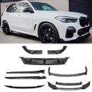 BMW X5 G05 2019-2022 Body Kit Splitter anteriore Labbro Diffusore posteriore Gonna Nera-1