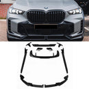 2023-2026 BMW X5 G05 LCI Kit de carrocería Divisor delantero Faldones difusores Alerón-1