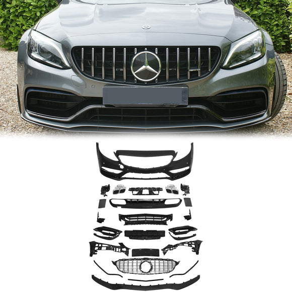 Mercedes-Benz 2015-2018 W205 Kit carrosserie pour pare-chocs de Classe C style C63 AMG (2019-2021)