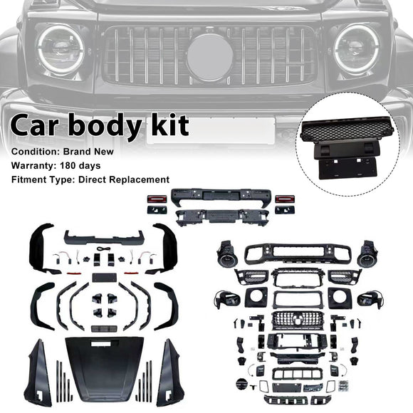 Mercedes-Benz G-luokka W463 1993-2018 korisarjan puskurin päivitys vuosimalleihin 2019-2024 W464 G63 AMG-tyyli