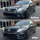 Mercedes Benz Clase S W222 S500 S600 S63 S65 2014-2017 Kit de carrocería con actualización de parachoques a Brabus B700-2