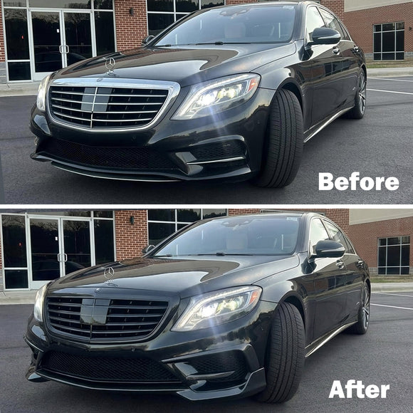 Mercedes Benz Clase S W222 S500 S600 S63 S65 2014-2017 Kit de carrocería con actualización de parachoques a Brabus B700