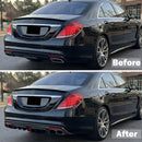 Mercedes Benz Clase S W222 S500 S600 S63 S65 2014-2017 Kit de carrocería con actualización de parachoques a Brabus B700-3