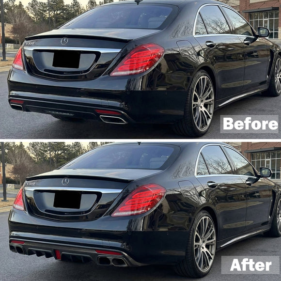 Mercedes Benz Clase S W222 S500 S600 S63 S65 2014-2017 Kit de carrocería con actualización de parachoques a Brabus B700
