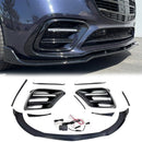 2021-2023 Mercedes S-Class W223 S350 S400 S450 S500 S580 Body Kit Bumper Upgrade To Brabus Style-4