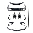 2021-2026 Mercedes Benz AMG GT63 X290 Kit de carrocería de parachoques de fibra de carbono de 4 puertas Actualización a Barbus-1