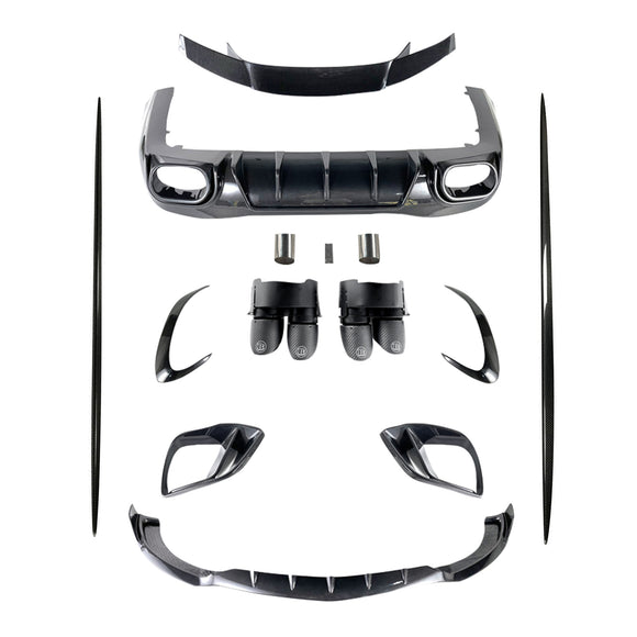 2021-2026 Mercedes Benz AMG GT63 X290 Kit de carrocería de parachoques de fibra de carbono de 4 puertas Actualización a Barbus