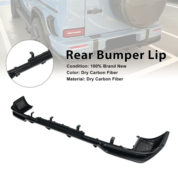 Dry Carbon Fiber Rear Bumper Diffuser Lip Fit Mercedes Benz G-Class W465 2025-2026