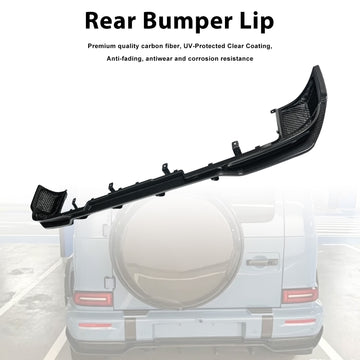 Dry Carbon Fiber Rear Bumper Diffuser Lip Fit Mercedes Benz G-Class W465 2024-2026 - 0