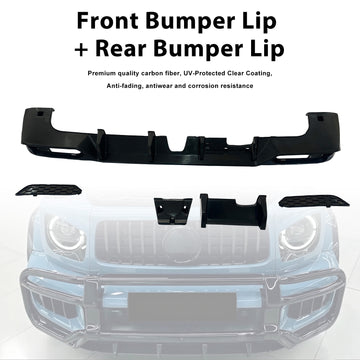 Front Rear Bumper Diffuser Lip Fit Mercedes Benz G-Class W465 2024-2026 - 0