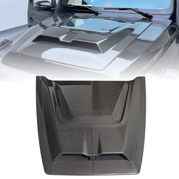 Dry Carbon Fiber Front Hood Panel Fit Mercedes Benz G-Class W465 2024-2026 Upgrade B800 Style
