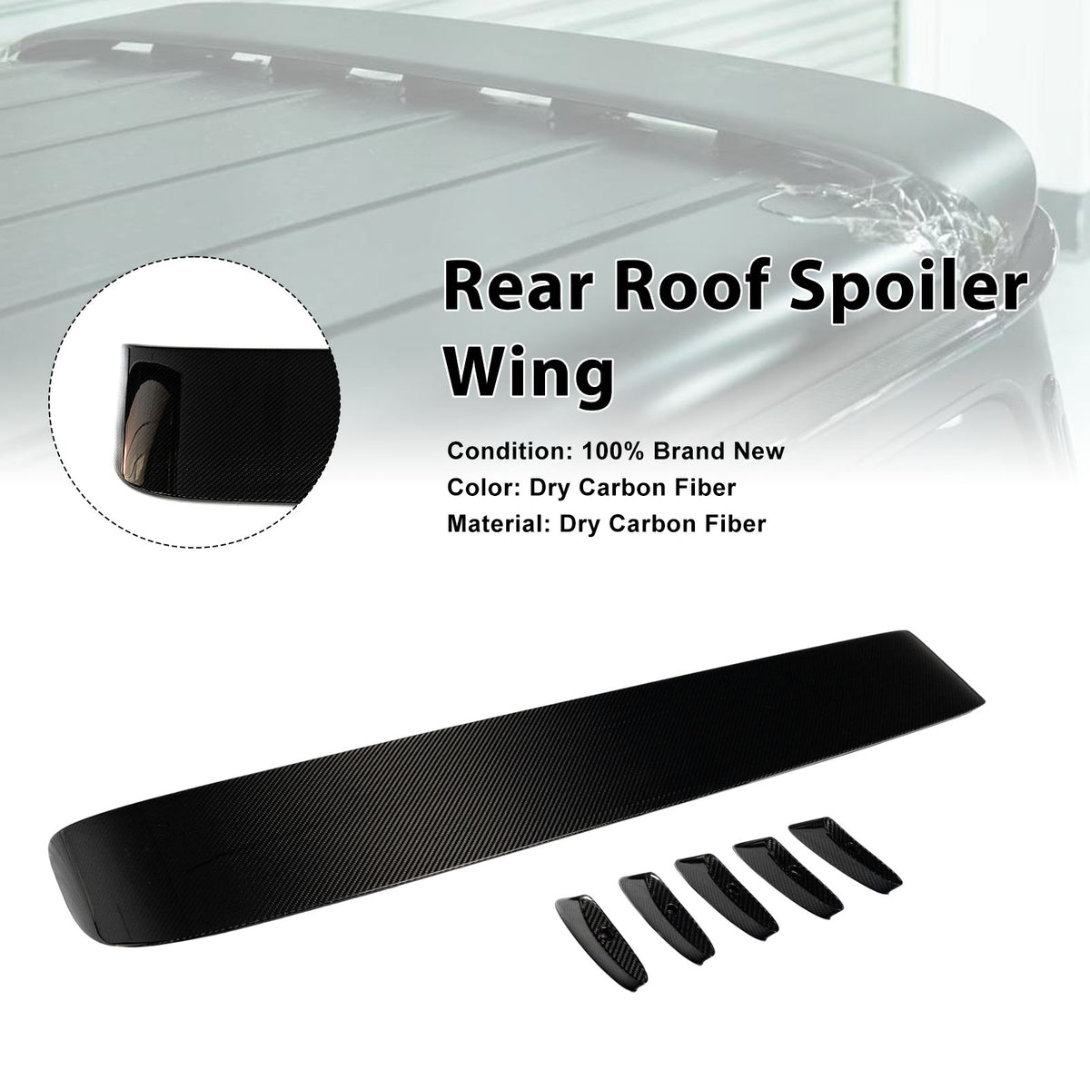 Dry Carbon Fiber Rear Roof Spoiler Wing Fit Mercedes Benz G-Class W465 ...
