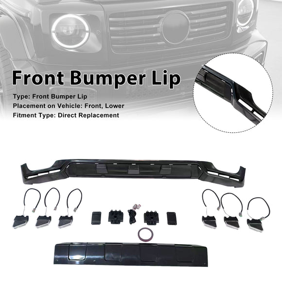 Front Bumper Diffuser Lip Fit Mercedes Benz G-Class W465 G450 G500 2025-2026