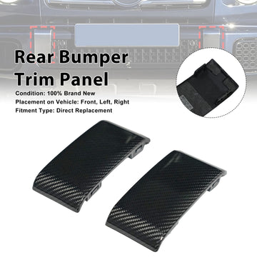 Dry Carbon Fiber Rear Bumper Guards Cover Trim Fit Mercedes Benz G-Class W465 G63 2024-2026 - 0