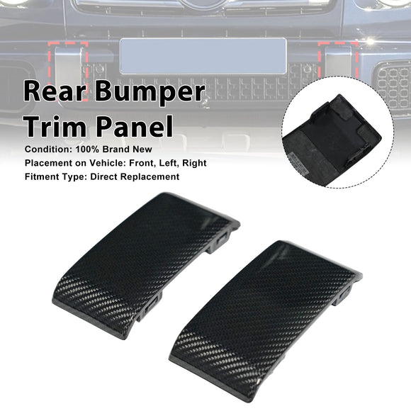 Dry Carbon Fiber Rear Bumper Guards Cover Trim Fit Mercedes Benz G-Class W465 G63 2025-2026