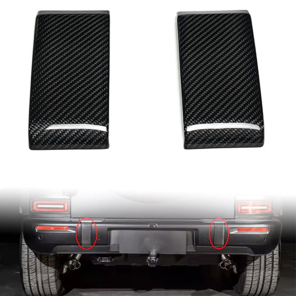 Dry Carbon Fiber Rear Bumper Guards Cover Trim Fit Mercedes Benz G-Class W465 G63 2025-2026