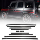 Moldura lateral da porta em fibra de carbono seca para Mercedes-Benz Classe G W464  W465 2019-2026-1