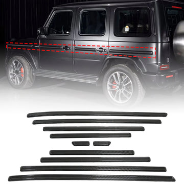 Dry Carbon Door Body Side Molding Trim Fit Mercedes Benz G-Class W464 W465 2019-2026