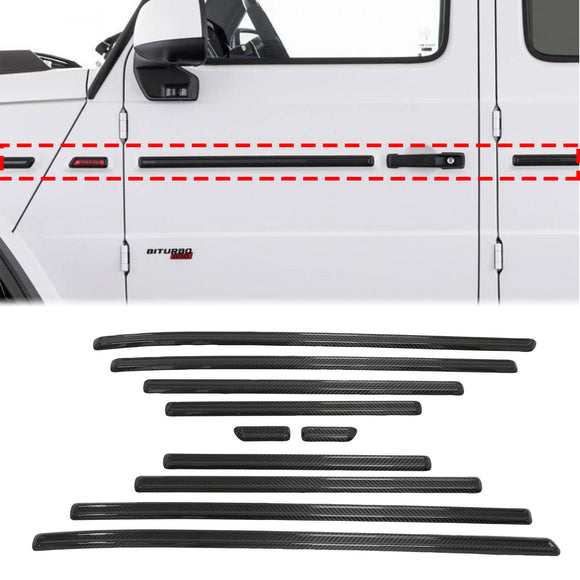 Deurlijst van droog carbon voor de zijkant van de carrosserie, geschikt voor Mercedes-Benz G-Klasse W464  W465 2019-2026