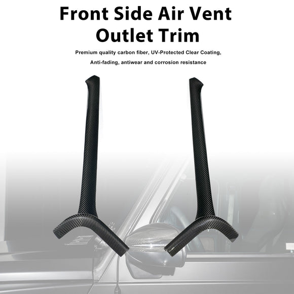 Embellecedor de salida de ventilación de aire frontal de fibra de carbono compatible con Mercedes Benz Clase G 2025-2026