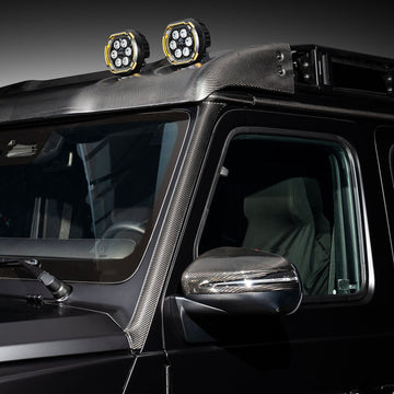 Carbon Fiber Front Side Air Vent Outlet Trim Fit Mercedes Benz G Class W465 2024-2026 - 0