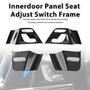 Marco del interruptor de ajuste del asiento del panel interior de la puerta de fibra de carbono seca compatible con Mercedes Benz Clase G W464  W465 2019-2026-1
