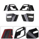 Marco del interruptor de ajuste del asiento del panel interior de la puerta de fibra de carbono seca compatible con Mercedes Benz Clase G W464  W465 2019-2026-4