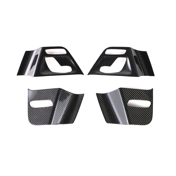 Marco del interruptor de ajuste del asiento del panel interior de la puerta de fibra de carbono seca compatible con Mercedes Benz Clase G W464  W465 2019-2026