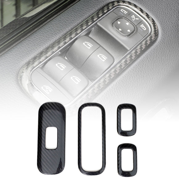 Garniture de cadre de commutateur de levage en fibre de carbone et verre compatible avec Mercedes-Benz Classe G W464  W465 2019-2026