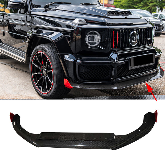 Mercedes-Benz 2019-2023 W464 Spoiler anteriore in carbonio a secco stile Rocket per B800 B900.