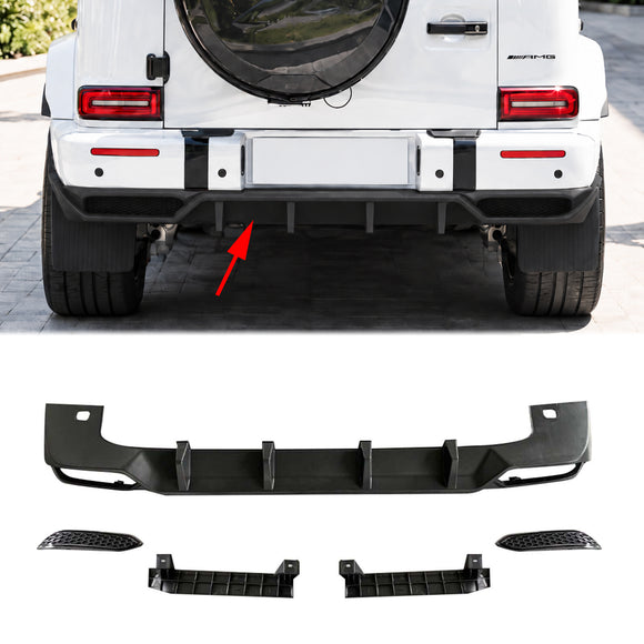 Takadiffuusorin huuli sopii Mercedes-Benz G-luokkaan W464  W463Haityyliin kaudella 2019–2023