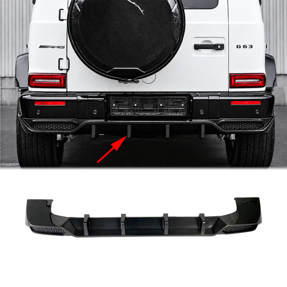 2019-2023 Mercedes Benz W464 W463A Dry Carbon Rear Diffuser Lip Shark Style