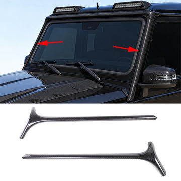 2019-2023 Benz G Class W464 G500 Carbon Fiber Front Window A-Pillar Addon